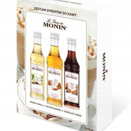 Syrop do kawy MONIN - ZESTAW KAWOWY 3 x 50 ml