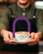 Filiżanka kolekcjonerska do Cappuccino  Caffe Molinari Bianco Lucido 200 ml - obrazek 3