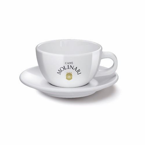 93651 Filiżanka kolekcjonerska Latte Caffe Molinari Bianco Lucido 320 ml - obrazek 1
