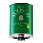 Molinari Cinque Stelle BIO kawa ziarnista 3 Kg puszka